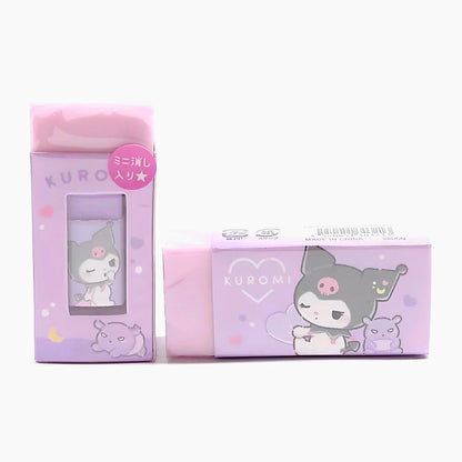 Sanrio & Peanuts Eraser Duo – Big Eraser with Hidden Mini Inside