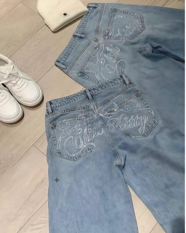 Hello Kitty Crystal Bow Jeans