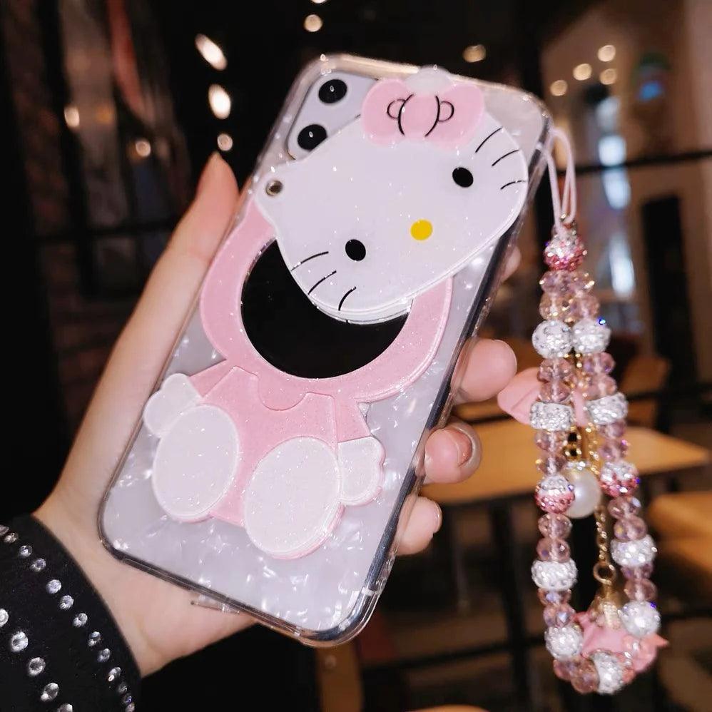 HelloKitty Shell Phone Case With Phone Charm – In Kawaii Shop HelloKitty Shell Phone Case With Phone Charm – In Kawaii Shop