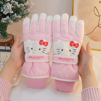 Sanrio Winter Warm Plush Ski Gloves