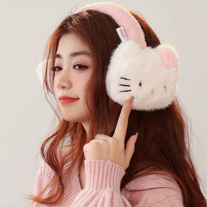 Hello Kitty Chunky Plush Earmuffs