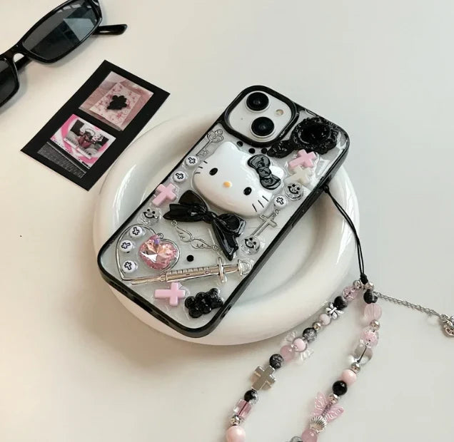 Hello Kitty Y2K Phone Case with Lanyard