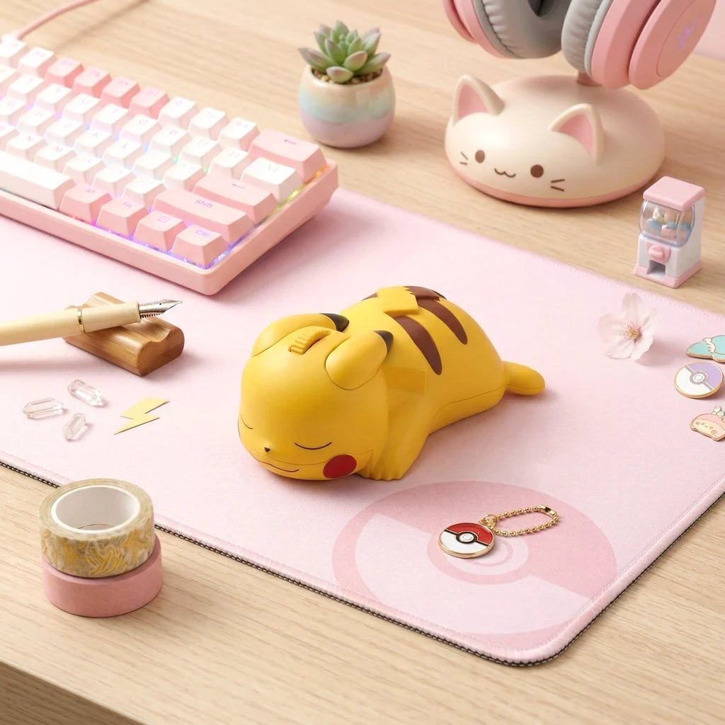 Sleeping Pikachu Wireless Mouse & Desk Buddy