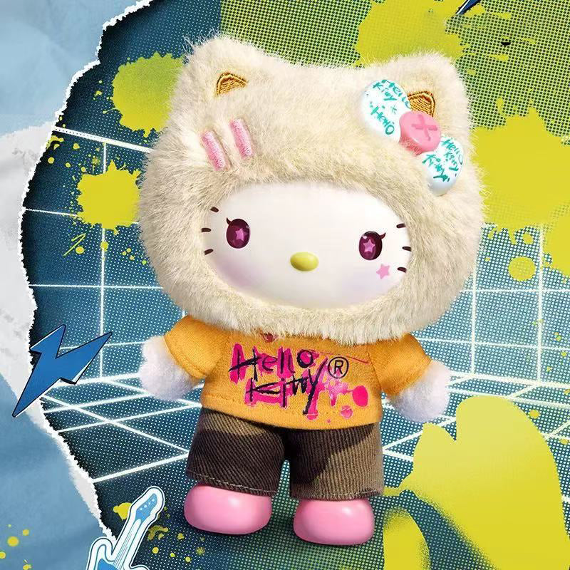 Hello Kitty Graffiti Fuzzy Plush Doll