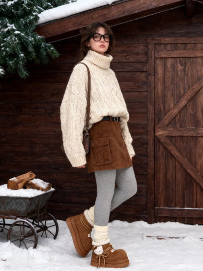 Hello Kitty Cozy Caramel Boots