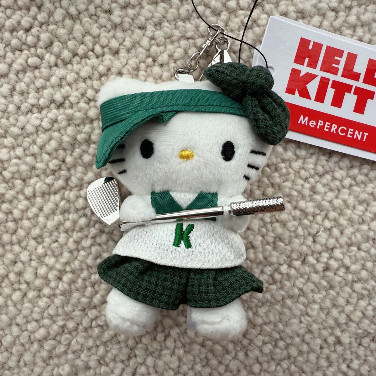 HelloKitty Golf Girl Plush Keychain
