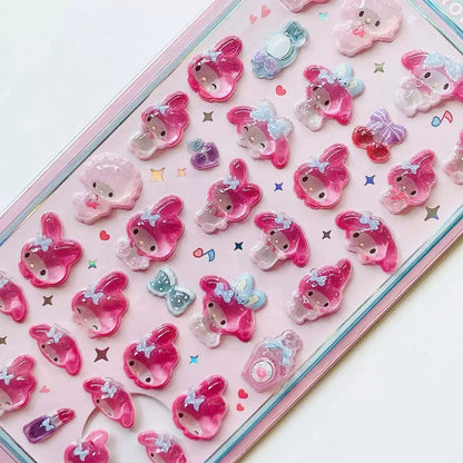 Sanrio Bonbon Drop Crystal 3D Stickers