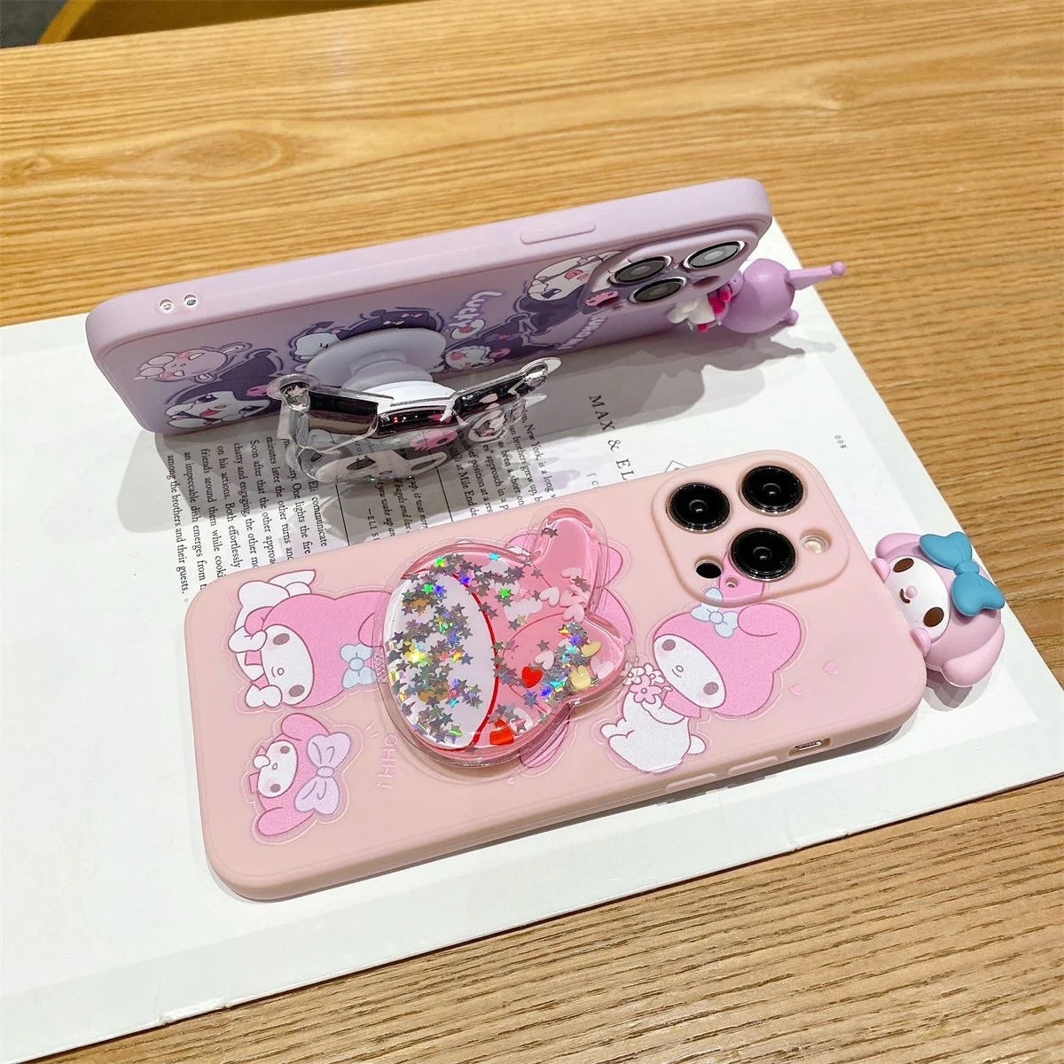 Kuromi My Melody Phone Socket Holders 2pc