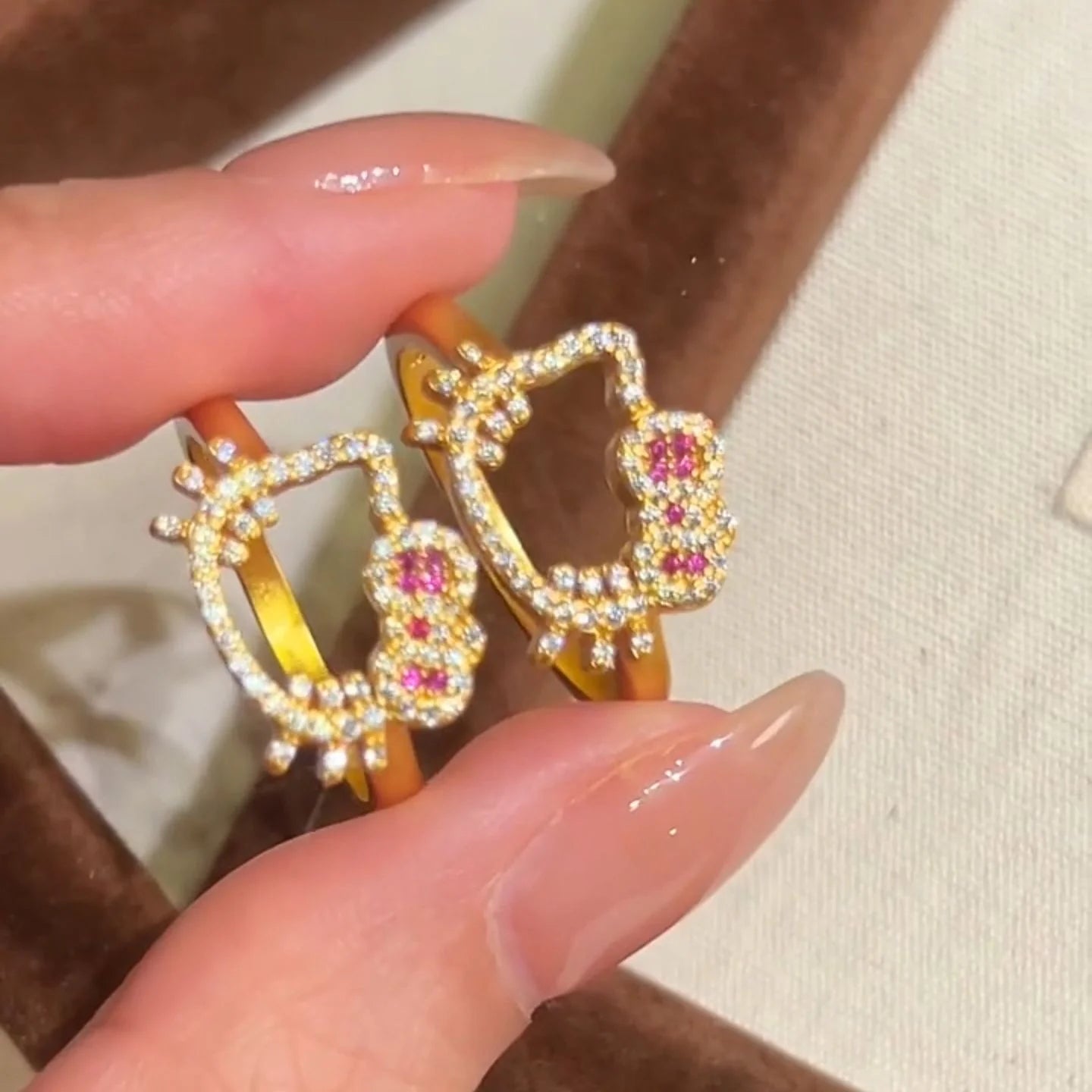 Hello Kitty My Secret Sparkle Heart Ring/Necklace