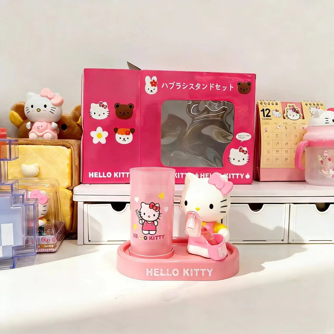 Hello Kitty Bathroom Cup Set