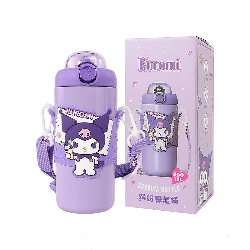 Sanrio Thermos Water Bottle 500ml - Kuromi Box