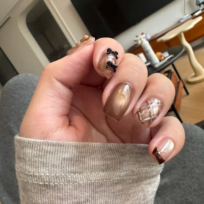 Cappuccino Kiss Hello Kitty Press-On Nail Set