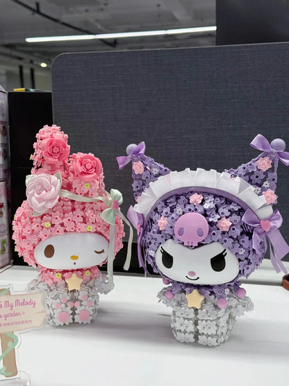 My Melody & Kuromi Floral Crystal Figures Building Blocks