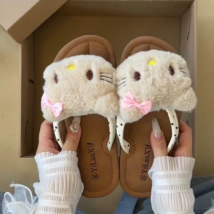 HelloKitty Plushie Flip Flops