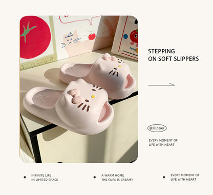 Hello Kitty 3D Bow Cloud Slippers