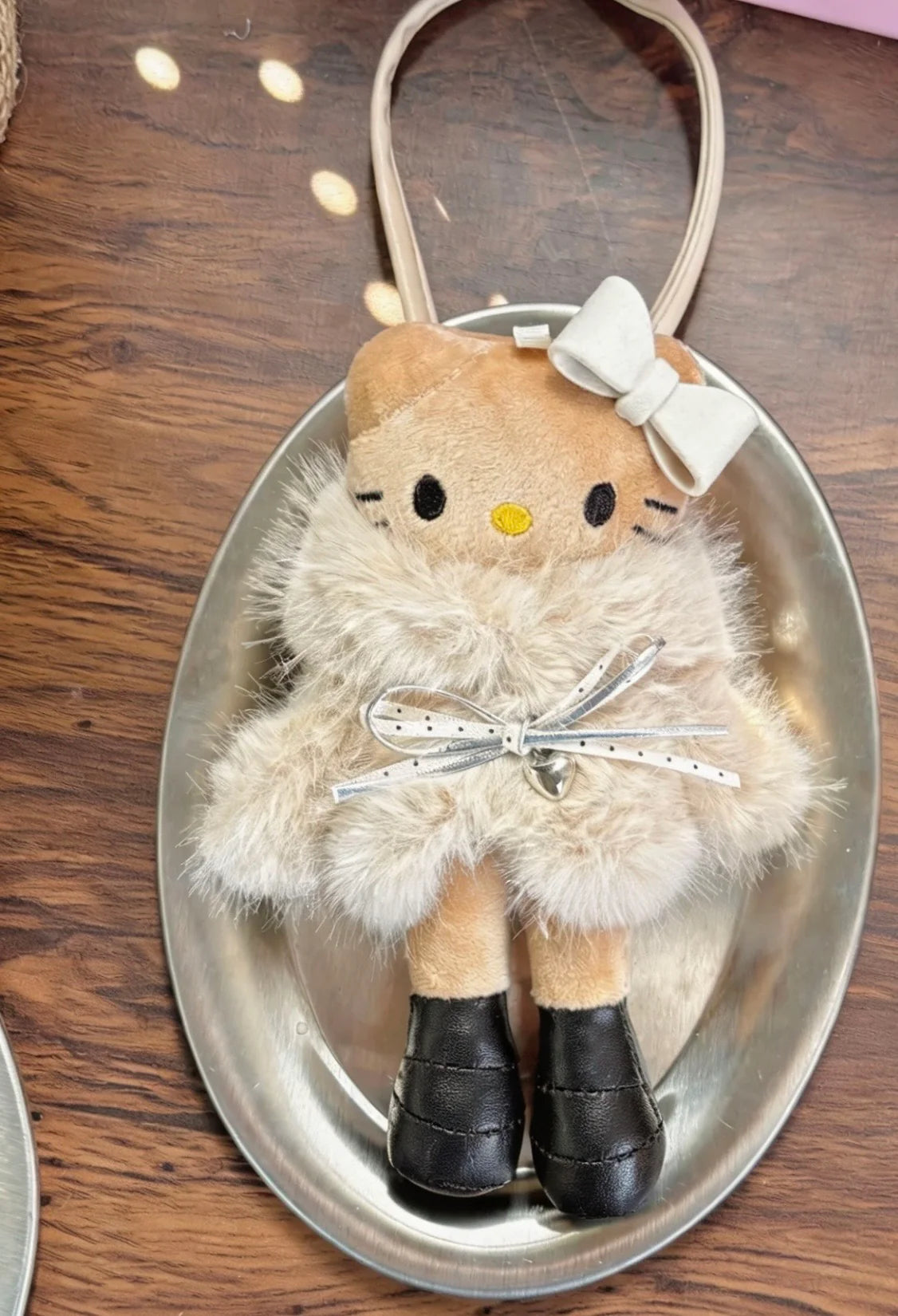 Hello Kitty Fur Babe Keychain Bag Charm