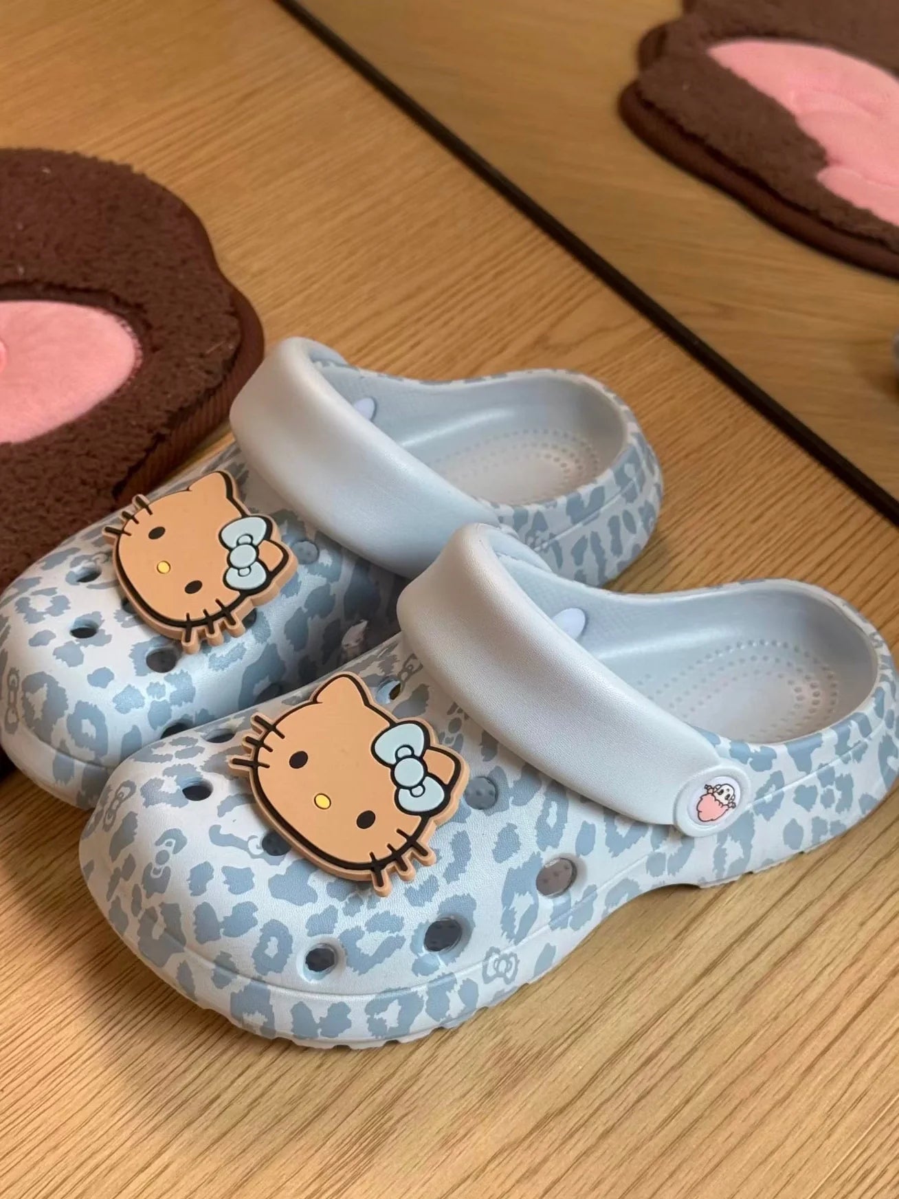 Hello Kitty Leopard Print Clogs