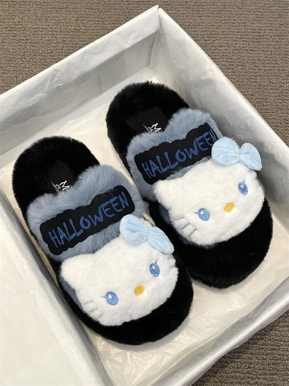 Hello Kitty Halloween Fluffy Slippers