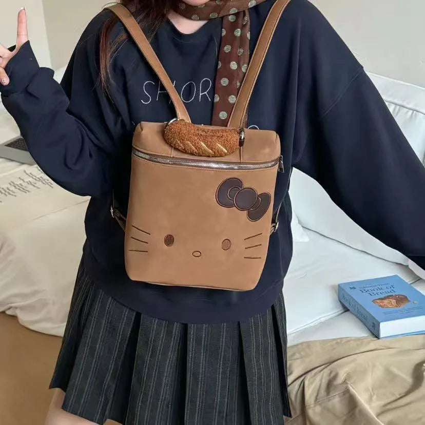 Hello Kitty Caramel Puff Backpack – In Kawaii Shop Hello Kitty Caramel Puff Backpack – In Kawaii Shop
