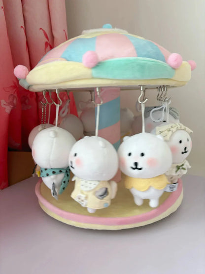 Rotating Plush Charm Display Holder Carousel Stand