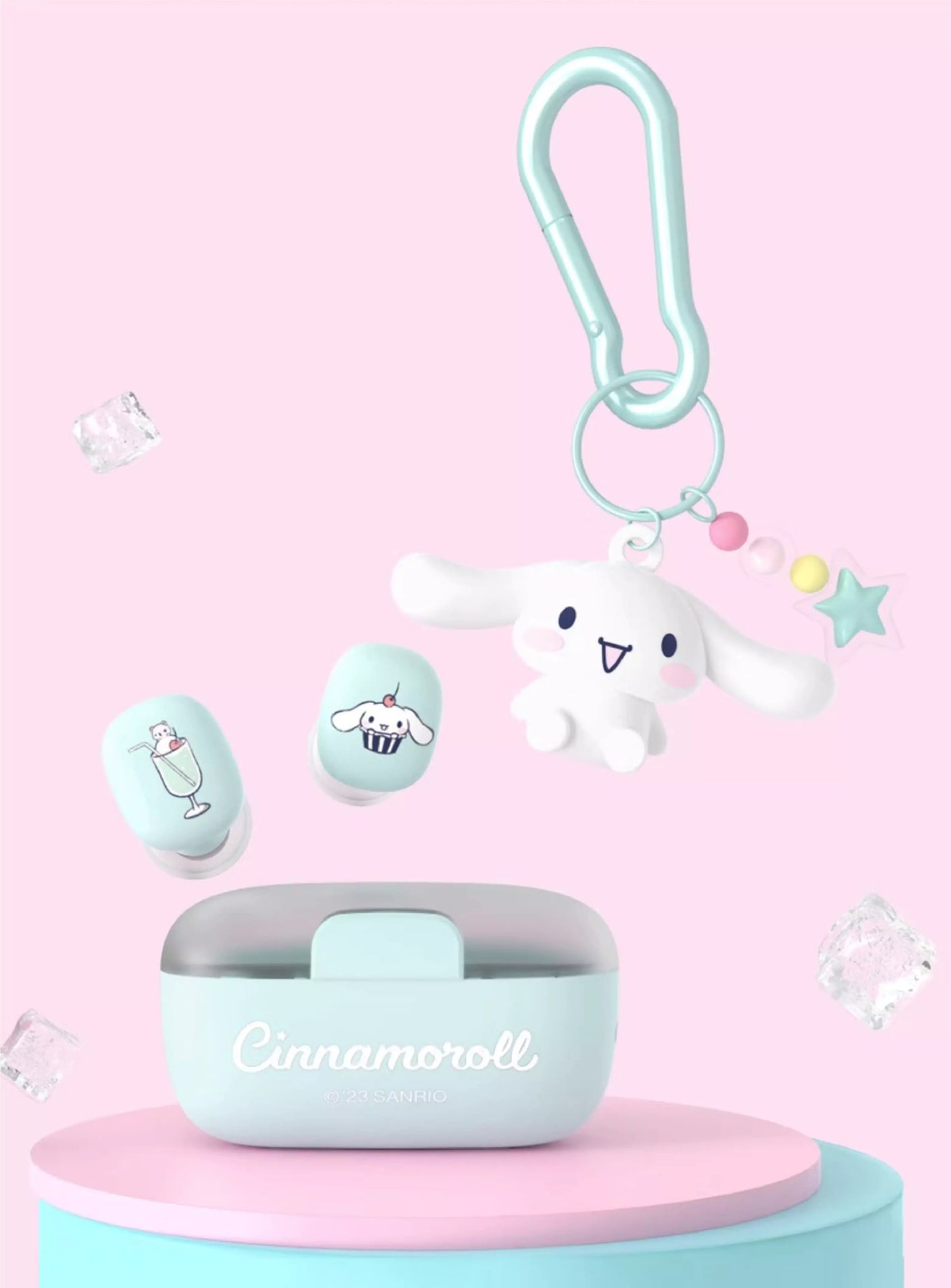 Sanrio Licensed Bluetooth Earphones with Figure Charm