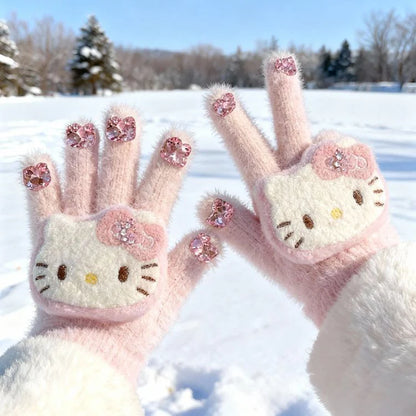 Hello Kitty Crystal Sparkle Gloves