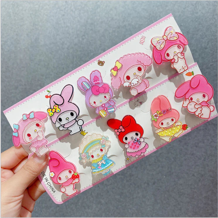 Sanrio Hair Clip 10 PCs Set