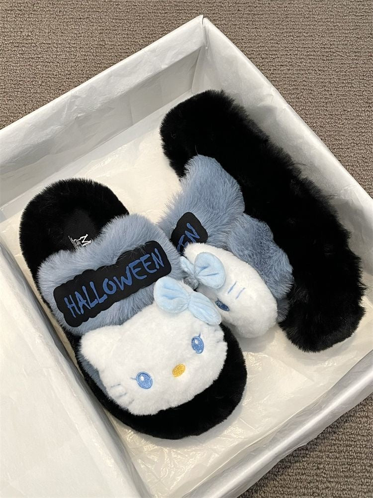 Hello Kitty Halloween Fluffy Slippers