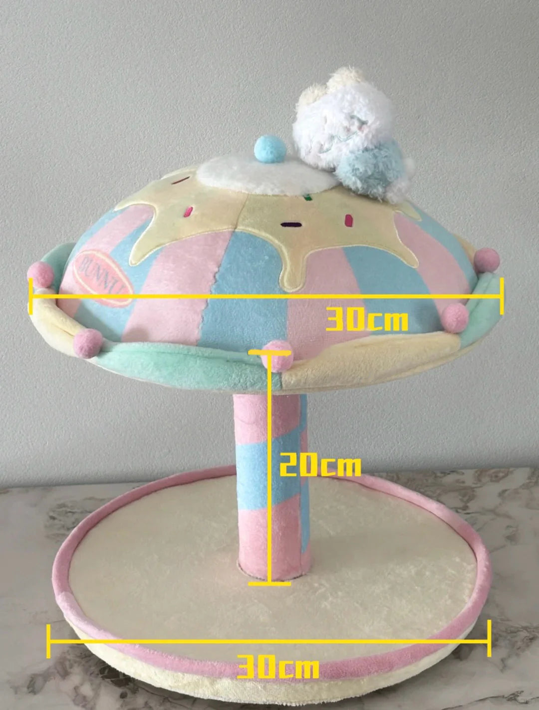 Rotating Plush Charm Display Holder Carousel Stand