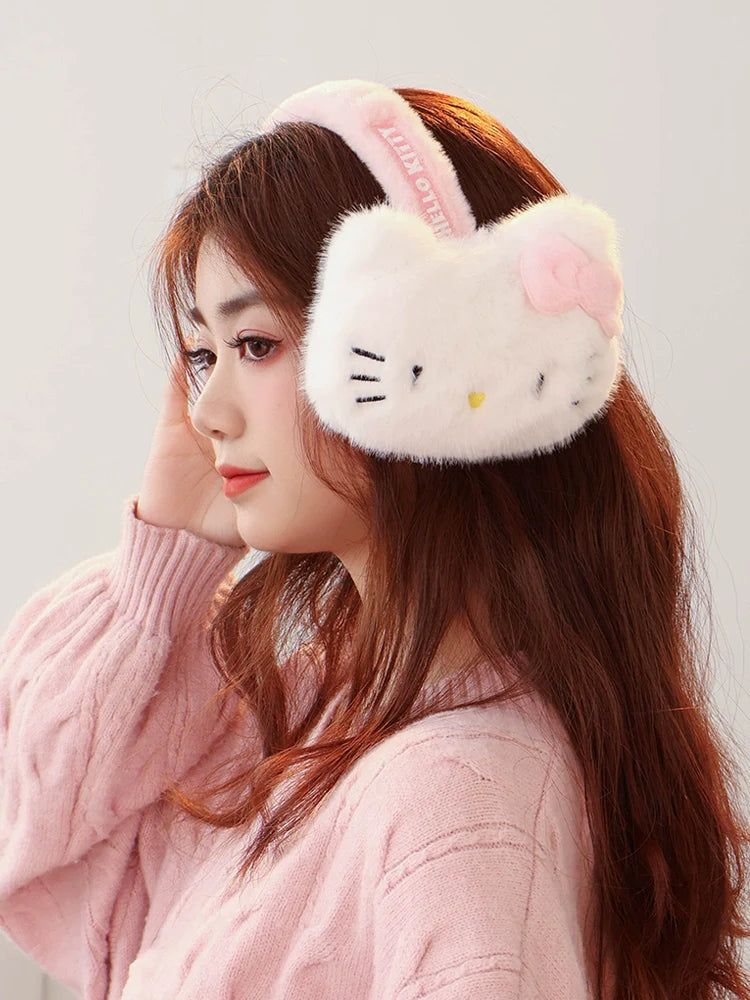 Hello Kitty Chunky Plush Earmuffs