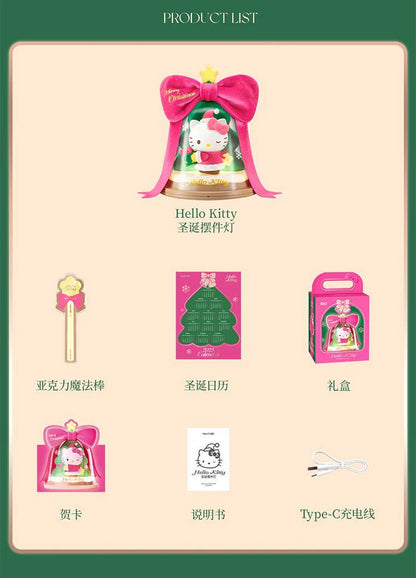 Hello Kitty Christmas Surprise gift figurine lamp
