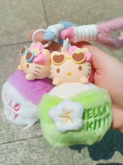 Hello Kitty Tropical Plush Keychain – Sun Activated Tanning Effect