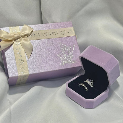 Kuromi "Love Never Fails" Ring Set Gift