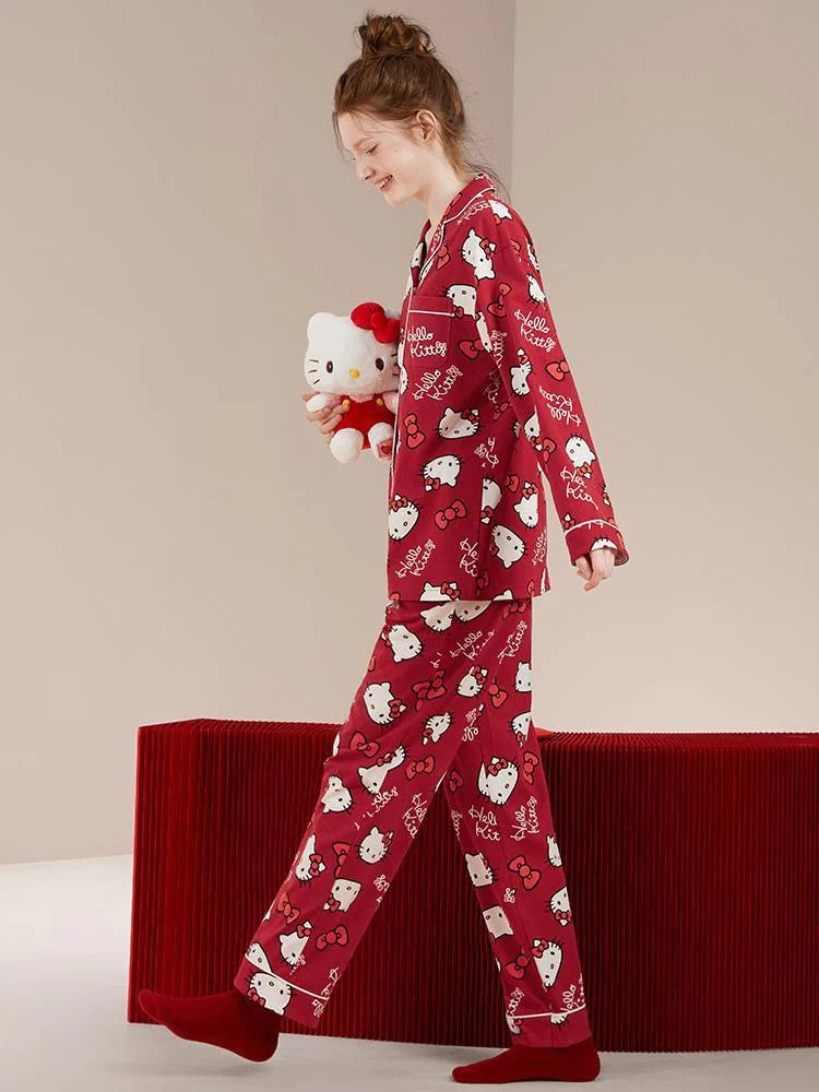 Hello Kitty Pajamas 100% Cotton