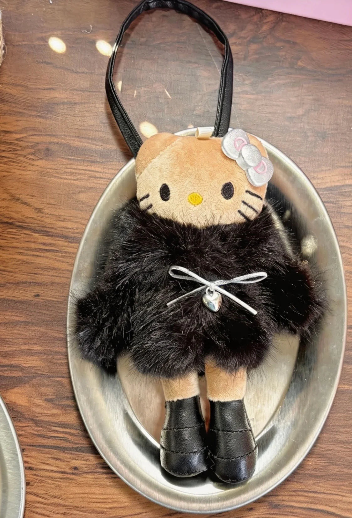 Hello Kitty Fur Babe Keychain Bag Charm
