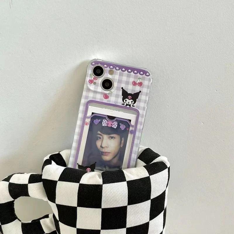 Kuromi / My melody Phone case with card holder – In Kawaii Shop Kuromi / My melody Phone case with card holder – In Kawaii Shop