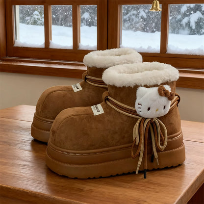Hello Kitty Cozy Caramel Boots