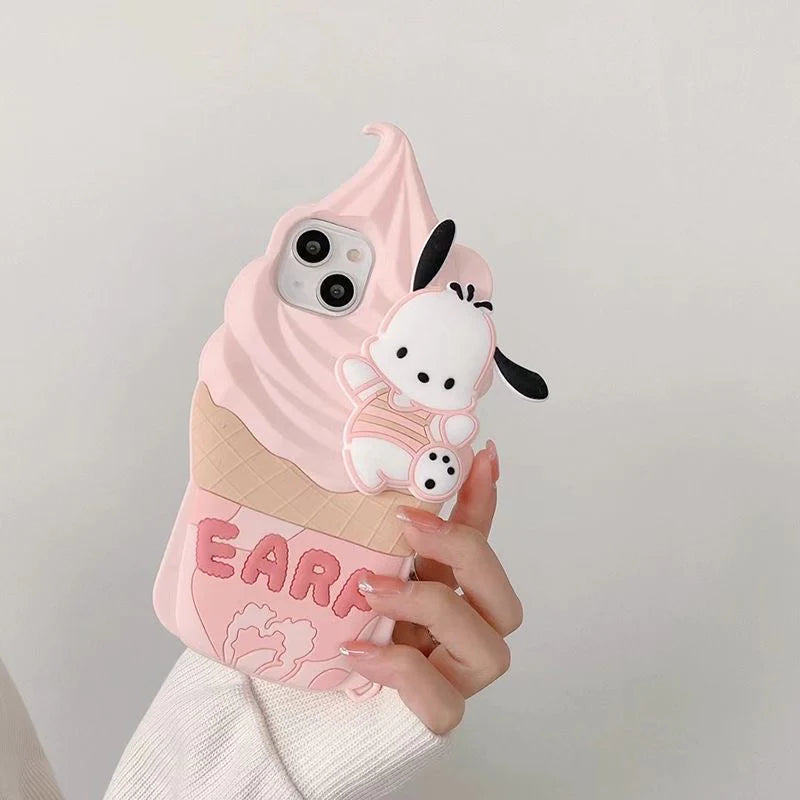 Pochacco/Hello Kitty Ice Cream Phone Case