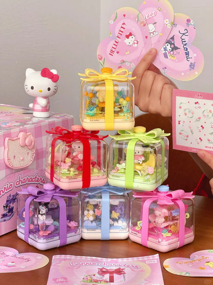 Sanrio Flower Ring Box Building Blocks Blind Box