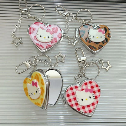 Hello Kitty Heart Mirror Keychain