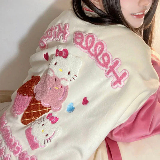 HelloKitty Embroidered Bomber Jacket