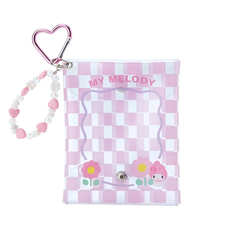 Sanrio Clear Snap Mini Pouch (Pastel Check Series)