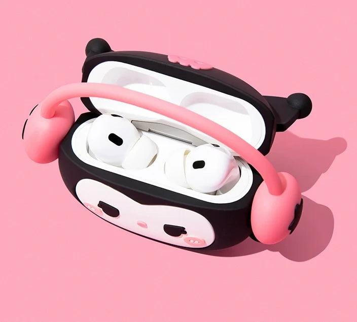 Sanrio Wearing Headphone AirPod Case