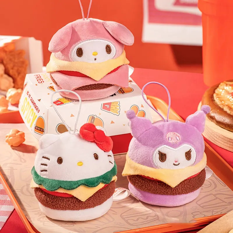 Sanrio Hamburger Plush Squeeze Toy Blind Bag