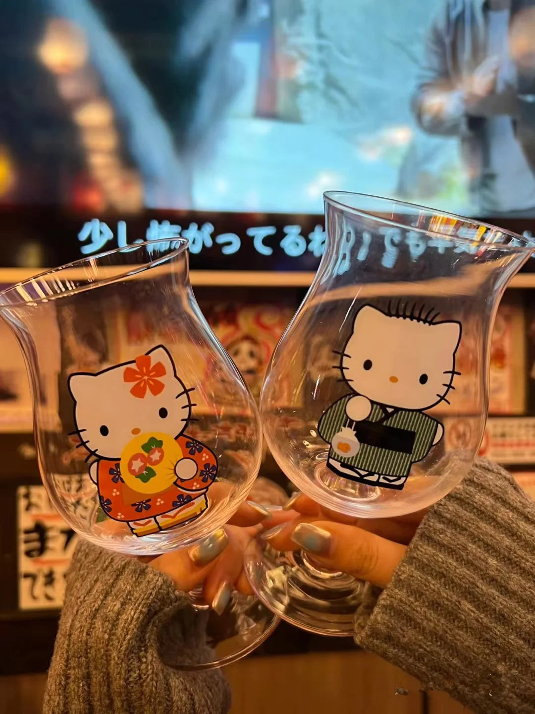 Hello Kitty Wine Glasses