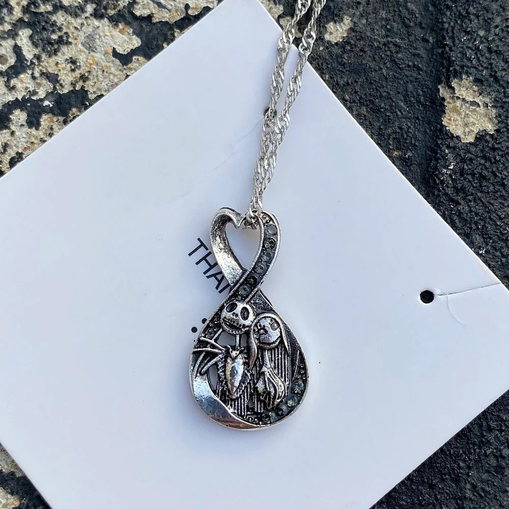 Sally Jack Skellington Couple Necklace (2 PCs) – In Kawaii Shop