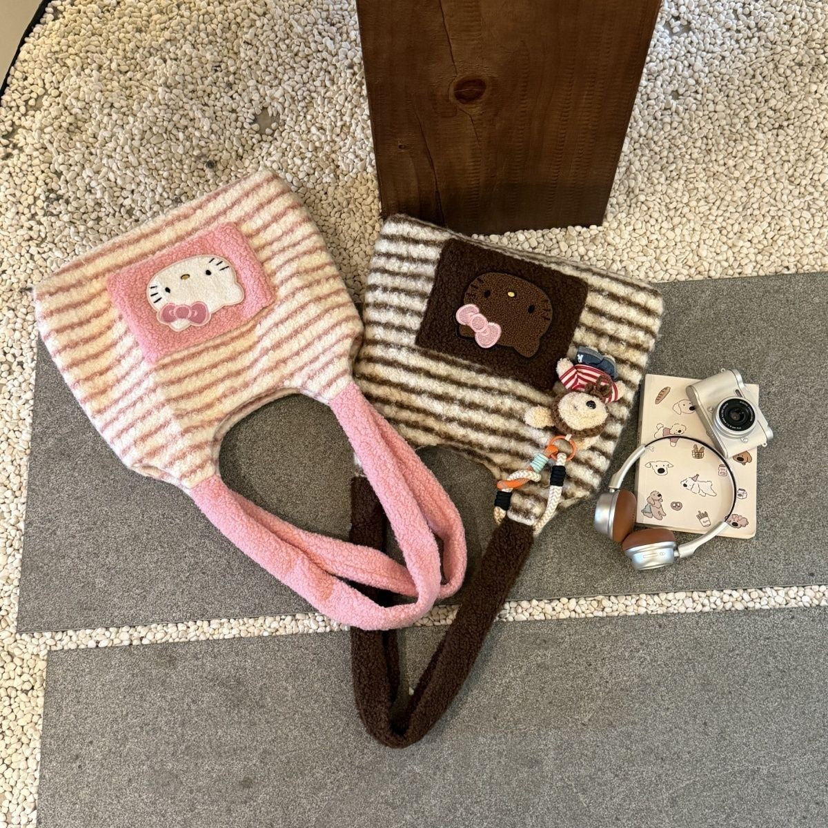 Hello Kitty Furry Tote Bag