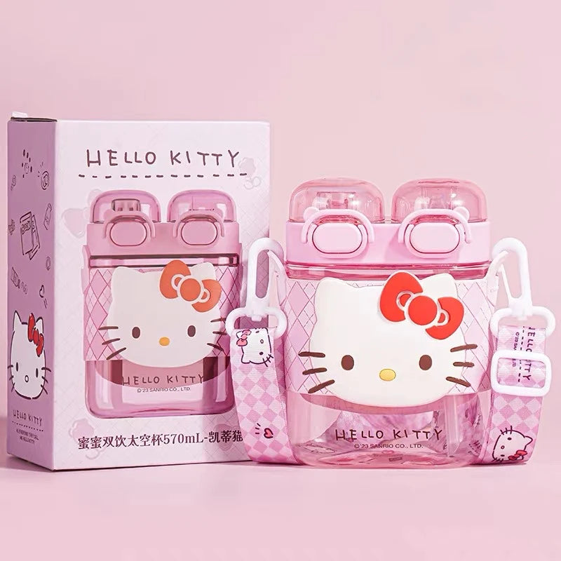 Sanrio Dual-Drinking Straw Cup