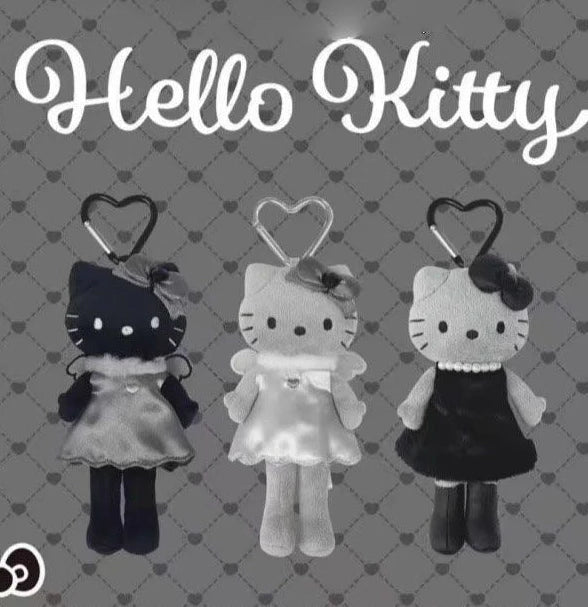 Hello Kitty Dark Angel Plushie Keychain