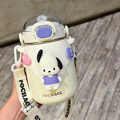Sanrio Thermos Water Bottle With Strap